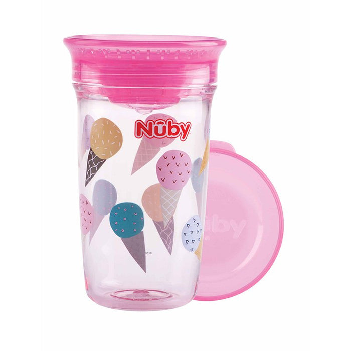 Taza Mágica 360º de Tritan - Nuby: Rosa - 1