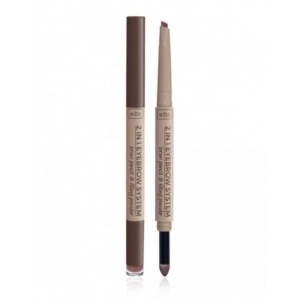 Lápiz de Cejas - 2 en 1 Eyebrow System Pencil - Wibo : 2 en 1 Eyebrow Pencil - 1 - 1