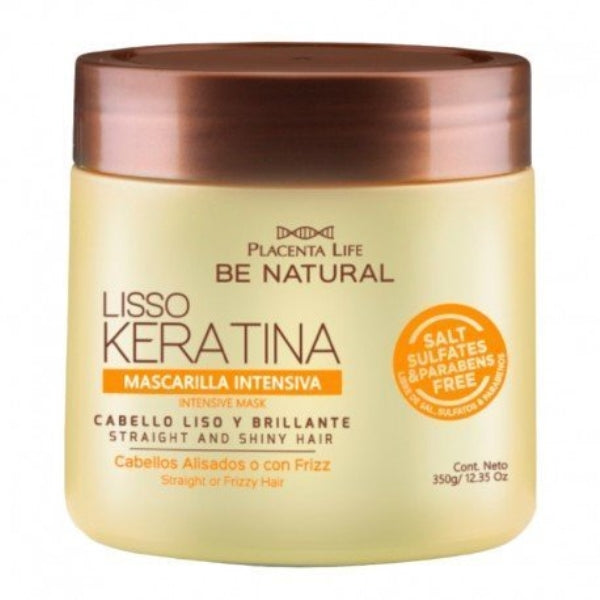 Mascarilla Intensiva Lisso Keratina - 350 gr - Be Natural - 1