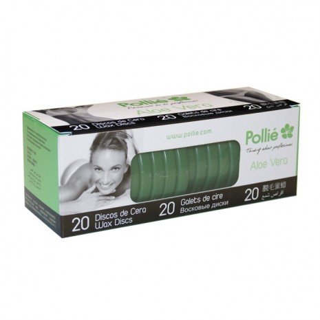 Caja 20 Discos Cera Caliente - Aloe Vera - Pollié - 1