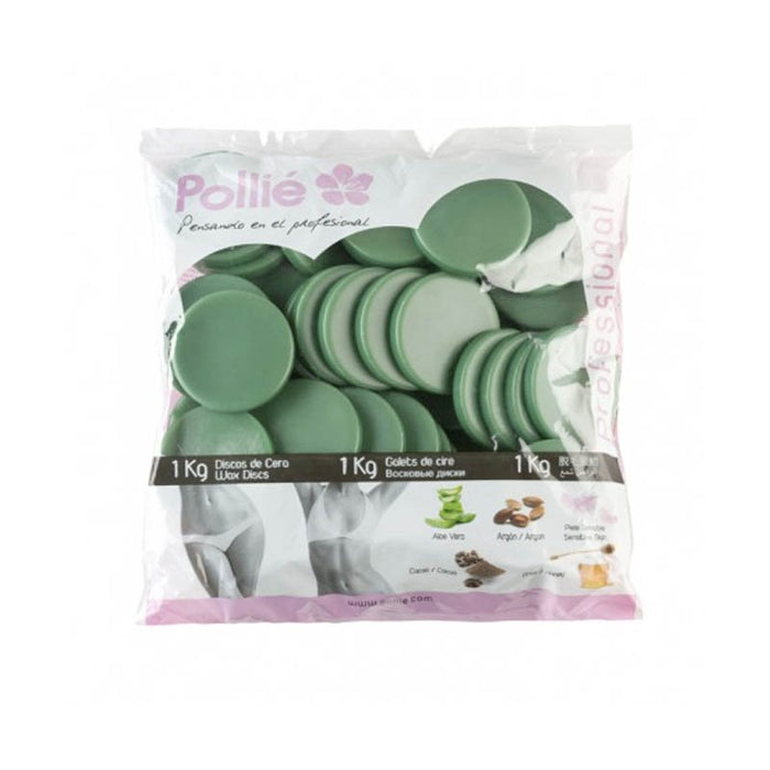 Discos de Cera Caliente 1kg - Aloe Vera - Pollié - 1