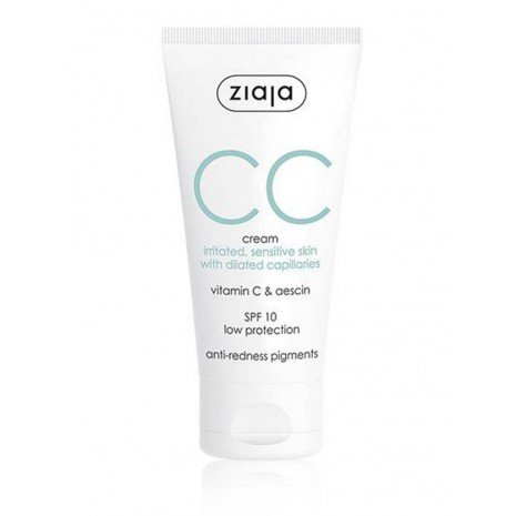 Cc Cream Correctora Pieles Irritadas y Sensibles Spf 10 - Antienrojecimiento 50 ml - Ziaja - 1