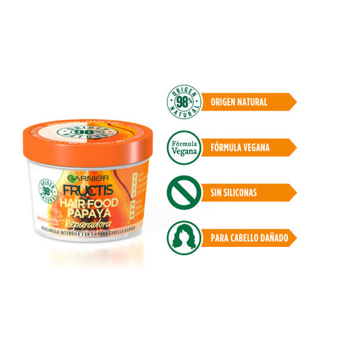 Mascarilla Capilar Hair Food Papaya 390 ml - Garnier - Fructis - 2