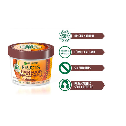 Mascarilla Capilar Hair Food Macadamia 390 ml - Garnier - Fructis - 2