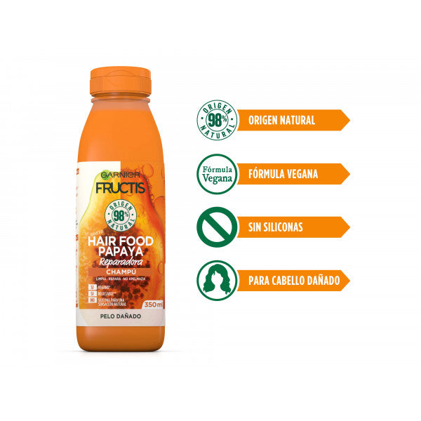 Champú Hair Food Papaya Reparadora 350 ml - Garnier - Fructis - 2