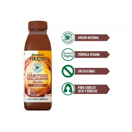 Champú Hair Food Macadamia Alisadora 350 ml - Garnier - Fructis - 1