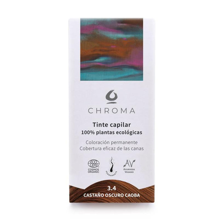 Tinte Chroma BIO - Chroma : 3.4 Castaño Medio Caoba - 1