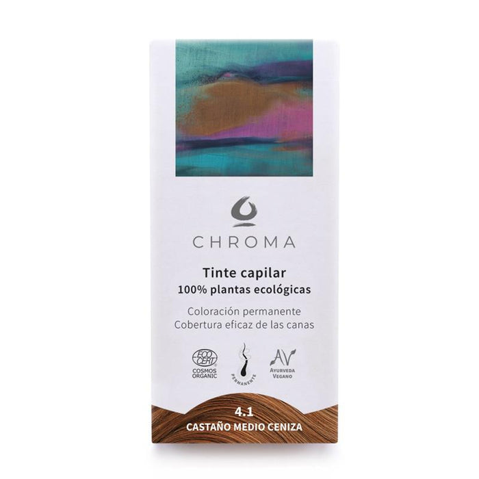 Tinte Chroma BIO - Chroma : 4.1 Castaño Medio Ceniza - 1