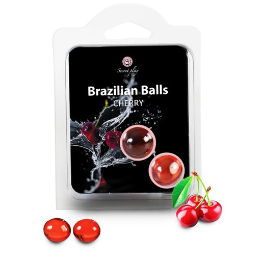 Set 2 Bolas Lubricantes Brazilian Balls Cereza - Secretplay Cosmetic - Secret Play - 1