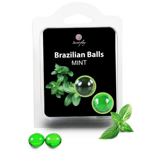 Set 2 Bolas Lubricantes Brazilian Balls Menta - Secret Play - 1