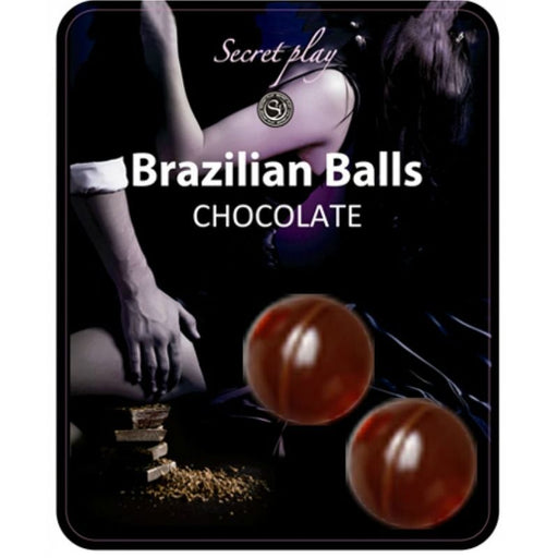 Set 2 Bolas Lubricantes Brazilian Balls Chocolate - Secret Play - 1