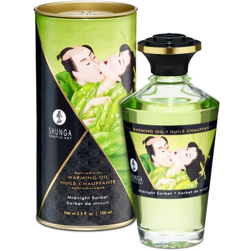 Aceite de Masaje Erótico Efecto Calor Sorbete de Medianoche - Oils - Shunga - 1