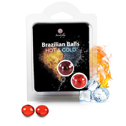 Set 2 Bolas Lubricantes Brazilian Balls Calor & Frío - Secret Play - 1