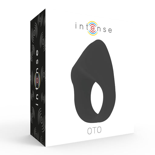 Intense Oto Anillo Vibrador Recargable Negro - Intense - 2