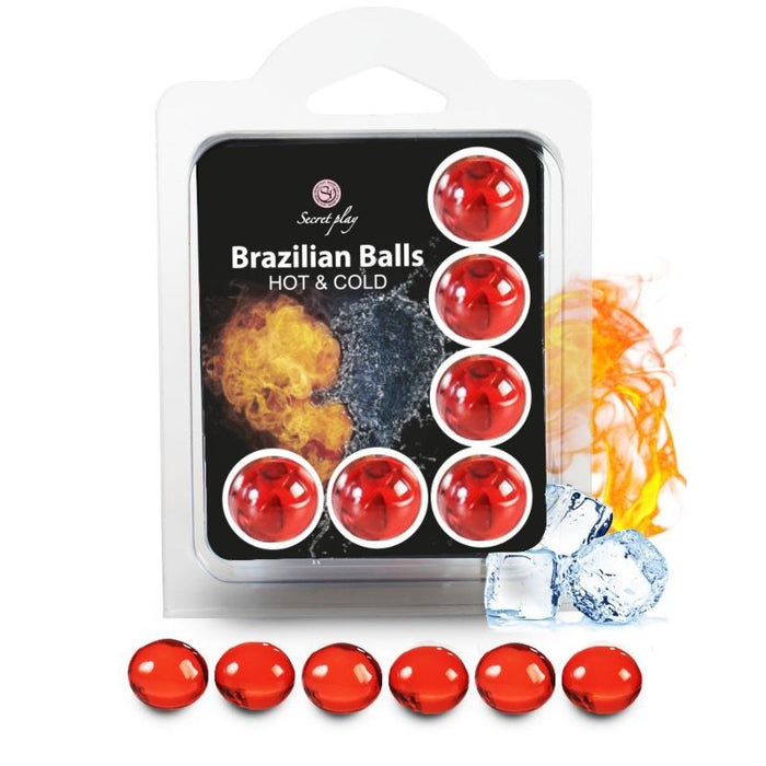 Set 6 Bolas Lubricantes Brazilian Balls Calor & Frío - Secret Play - 1