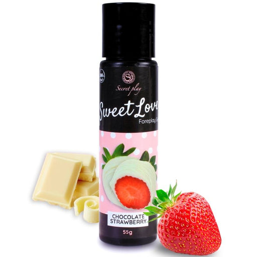 Bálsamo Lubricante Sweet Love Fresa y Chocolate Blanco 60 ml - Secret Play - 1