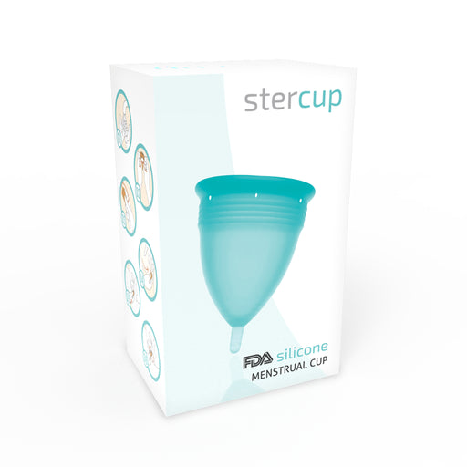 Copa Menstrual Silicona Talla S Aquamarina - Stercup - 2