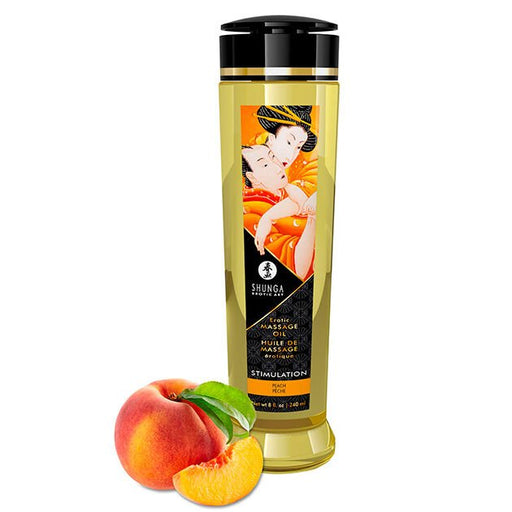 Aceite de Masaje Erótico Estimulante Melocotón - Oils - Shunga - 1