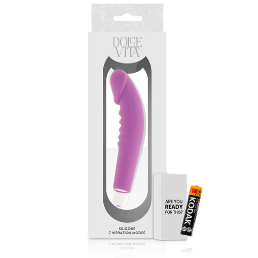 Realistic Pleasure Vibrador Silicona Lila - Dolce Vita - 1