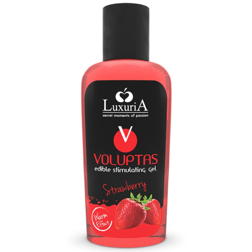 Gel de Masaje Comestible Efecto Calor - Fresa 100ml - Luxuria Voluptas - Intimateline - 1