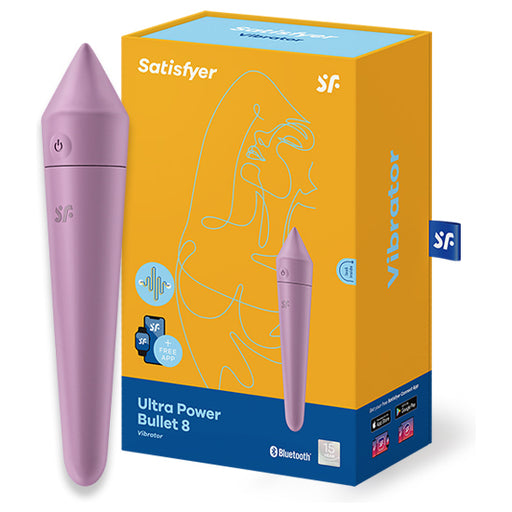 Ultra Power Bullet 8 Bala Vibradora Lila - Satisfyer - 1