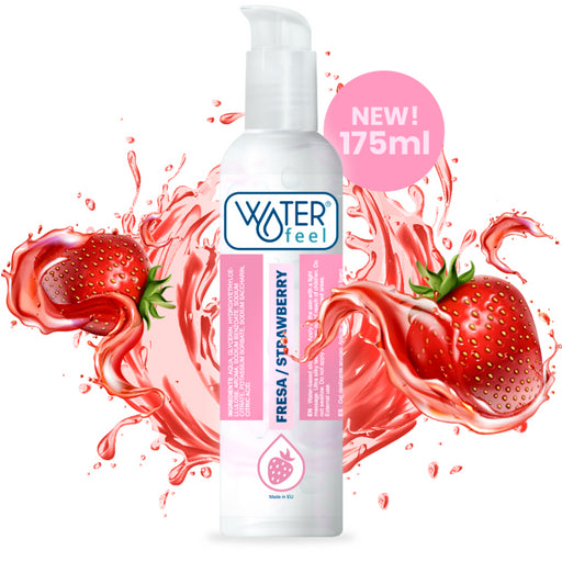 Lubricante Base Agua Fresa 175 ml - Waterfeel - 1