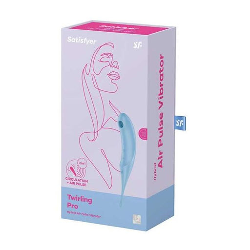 Twirling Pro Estimulador y Vibrador - Azul - Satisfyer - 1