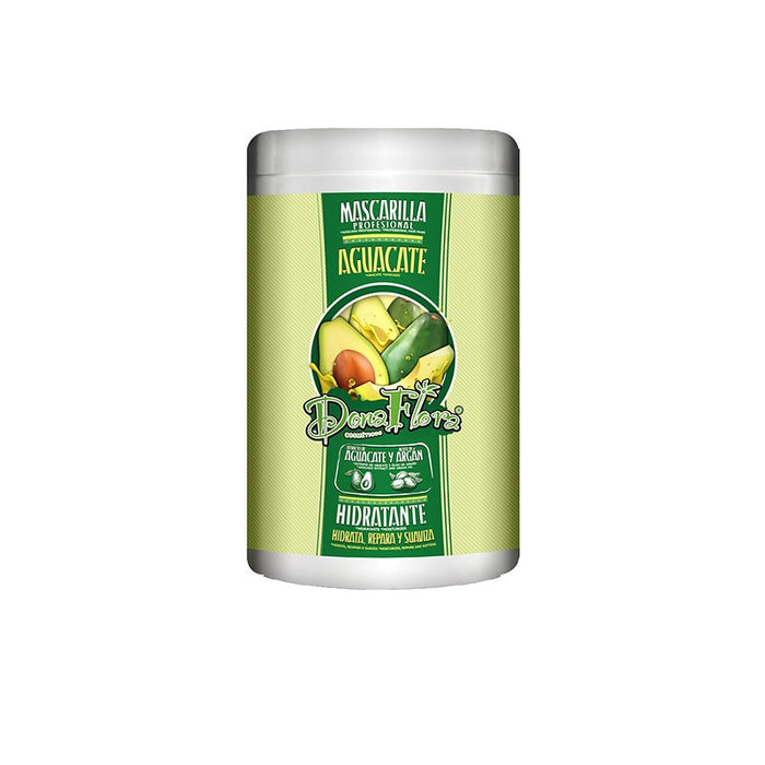 Mascarilla Capilar Hidratante - Aguacate y Argán - 1000ml - Dona Flora - 1