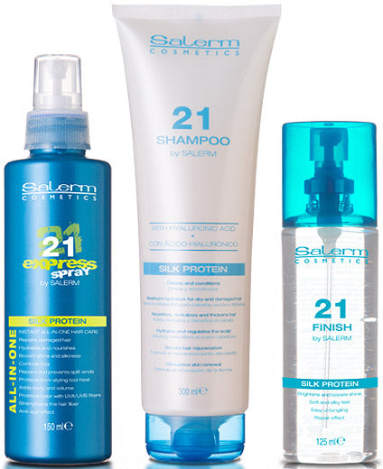 Pack 21 Champú + Spray + Finish - Salerm - 1