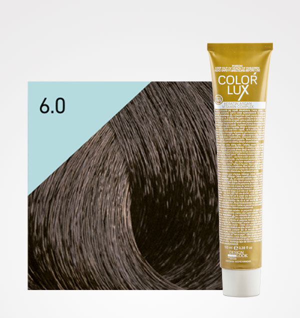 Tinte en Crema Color Lux 100ml - Design Look: Color - 6.0 Rubio Oscuro