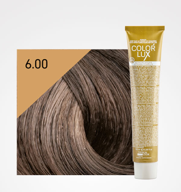 Tinte en Crema Color Lux 100ml - Design Look: Color - 6.00 Rubio Oscuro Intenso