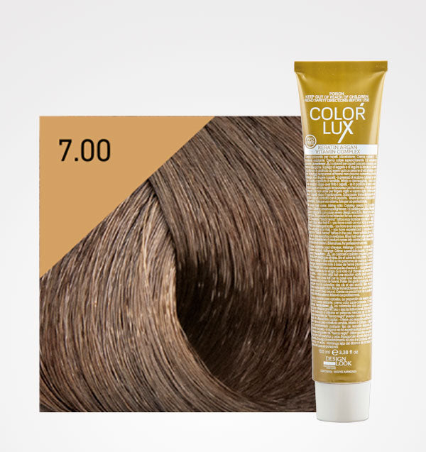 Tinte en Crema Color Lux 100ml - Design Look: Color - 7.00 Rubio Intenso