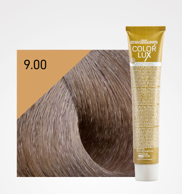 Tinte en Crema Color Lux 100ml - Design Look: Color - 9.00 Rubio Clarísimo Intenso