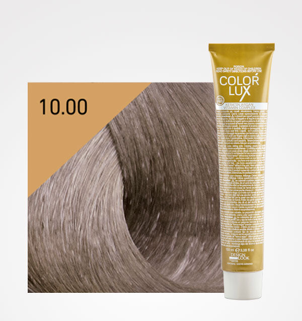 Tinte en Crema Color Lux 100ml - Design Look: Color - 10.00 Rubio Platino Intenso