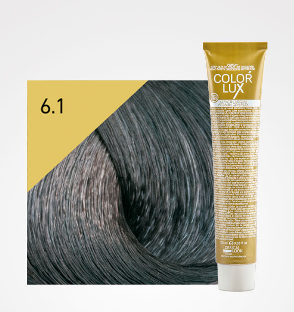 Tinte en Crema Color Lux 100ml - Design Look: Color - 6.1 Rubio Oscuro Ceniza