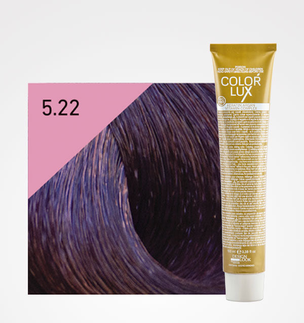 Tinte en Crema Color Lux 100ml - Design Look: Color - 5.22 Castaño Claro Violeta Intenso