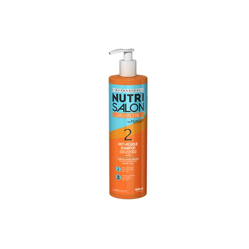 Champú 2 Nutri Salon Argan Oil Anti-residue  500ml - Novex - 1