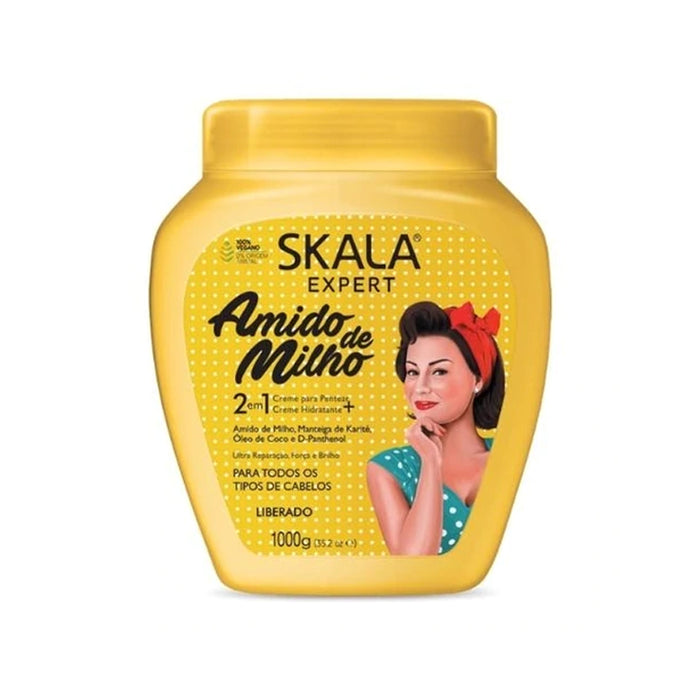 Crema Acondicionadora Almidón de Maíz - Amido 1000ml - Skala - 1