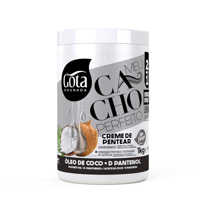 Crema de Peinar Meu Cacho Coco 1kg  - Gota Dourada - 1