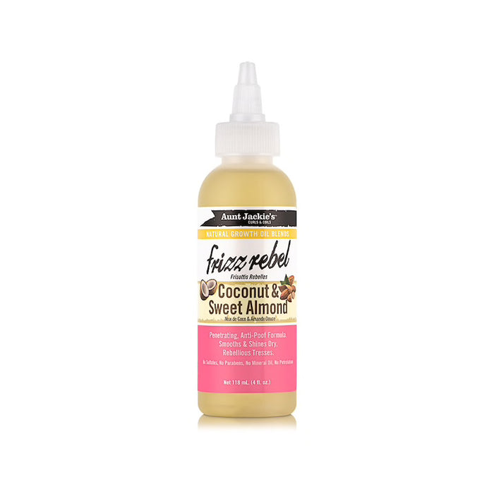 Aceite Antiencrespamiento - Frizz Rebel Coconut & Sweet Almond 118 ml - Aunt Jackie's - 1