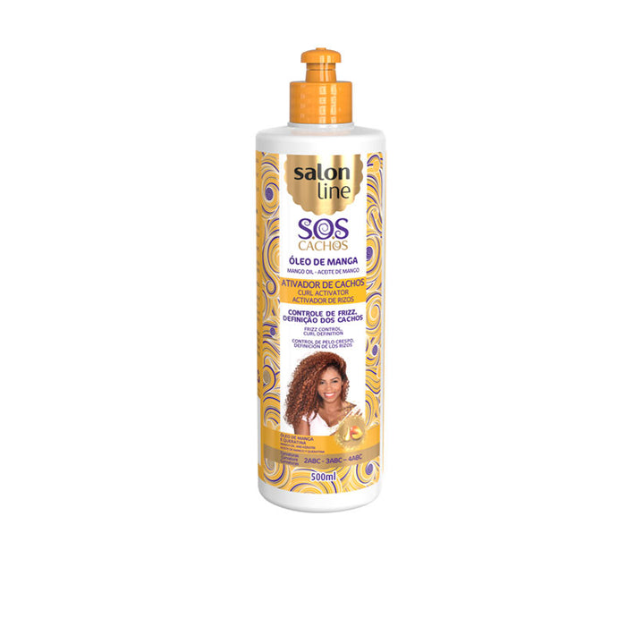 Activador de Rizos Aceite de Mango SOS Cachos - 500ml - Salon Line - 1