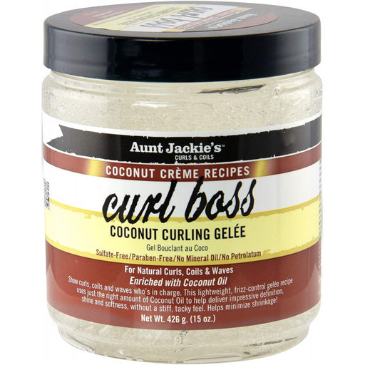 Gel Fijador de Rizos - Curl Boss Coconut - Aunt Jackie's - 1