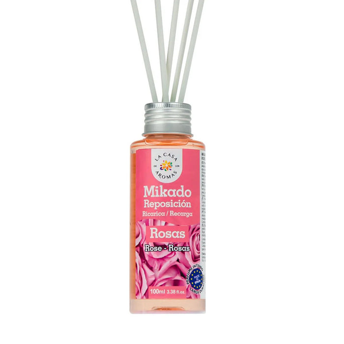 Mikado Algodon 100ml en Expositor - La Casa de los Aromas: Rosas - 8