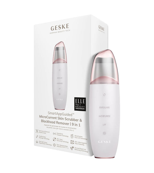 Limpiador Facial Microcurrent Scrubber & Blackhead Remover 9 en 1 - White Rose Gold - Geske - 2