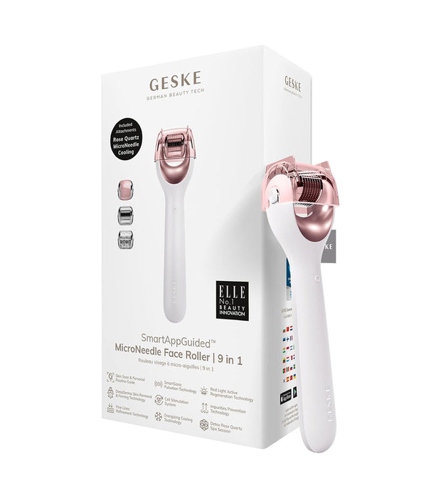 Rodillo Facial con Microagujas 9 en 1 - White Rose Gold - Geske - 3