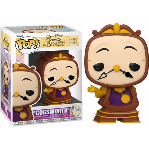 Figura Pop Disney la Bella y la Bestia Cogsworth - Funko - 1