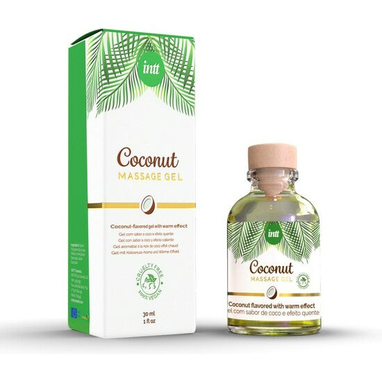 Vegan Gel de Masaje Besable Coco 30ml - Intt - 1