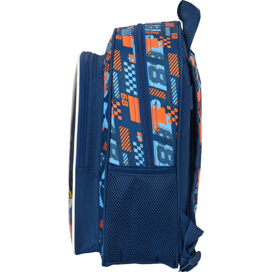 Mochila Infantil Adapt.carro Hot Wheels "Speed Club" - Safta - 3