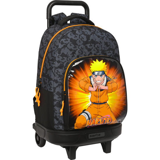 Mochila Gde. C/ruedas Compact Extraible Naruto - Safta - 1