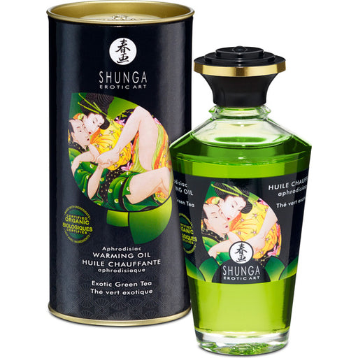 Aceite Efecto Calor Te Verde 100 ml - Shunga - 1